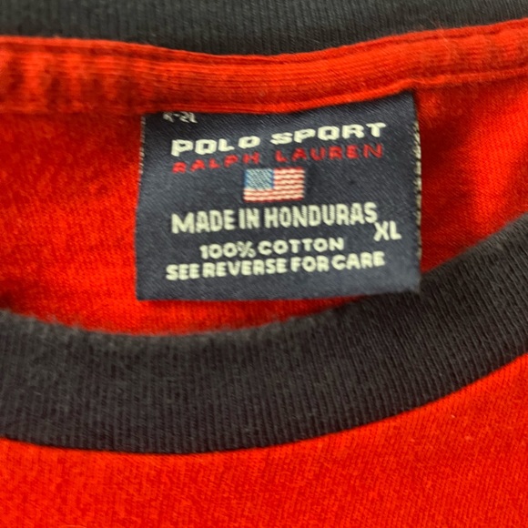 Red Vintage Polo Sport T Shirt XL. - Picture 3 of 3